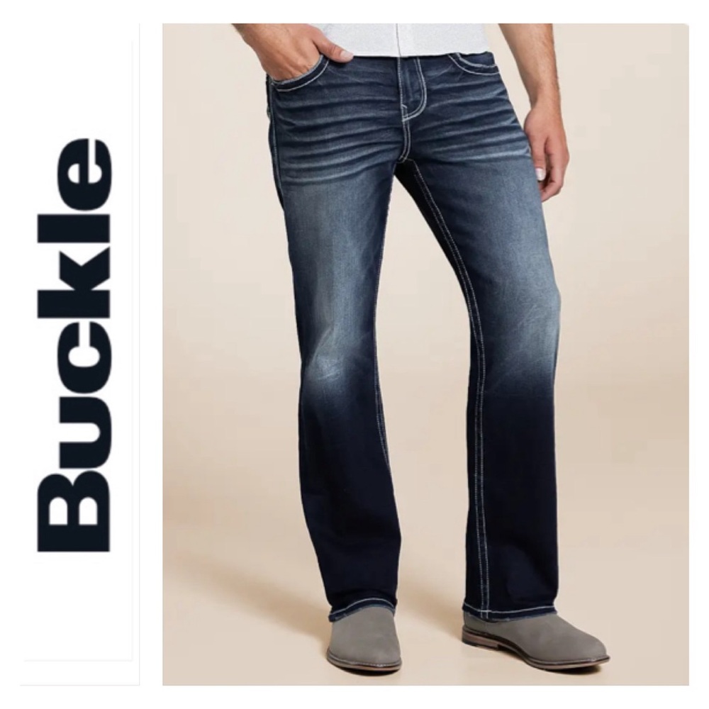 Buckle Men's Bootcut Jeans - Faded Indigo